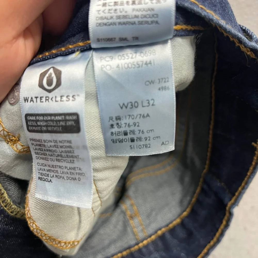 Levis 527 Slim Bootcut Jeans Mens W30 L32 Dark Wash Denim Blue 05527-0698